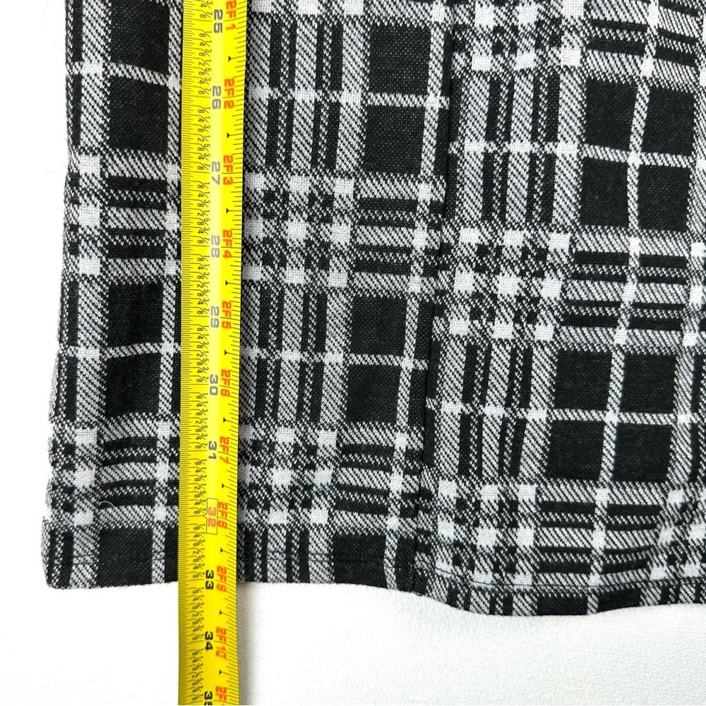 Stitch & Pine Plaid Stretch Empire Waist Jumper Mini Dress Preppy Academia - Picture 8 of 8